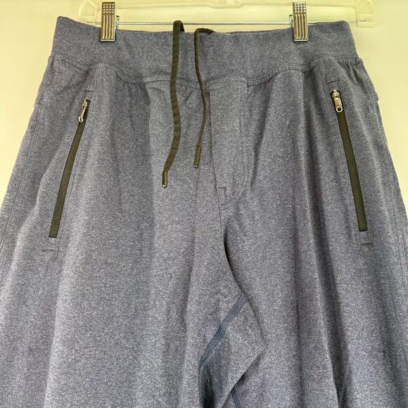 Lululemon Men's Heathered Blue Discipline Sweat Pants Size Medium - Picture 2 of 6